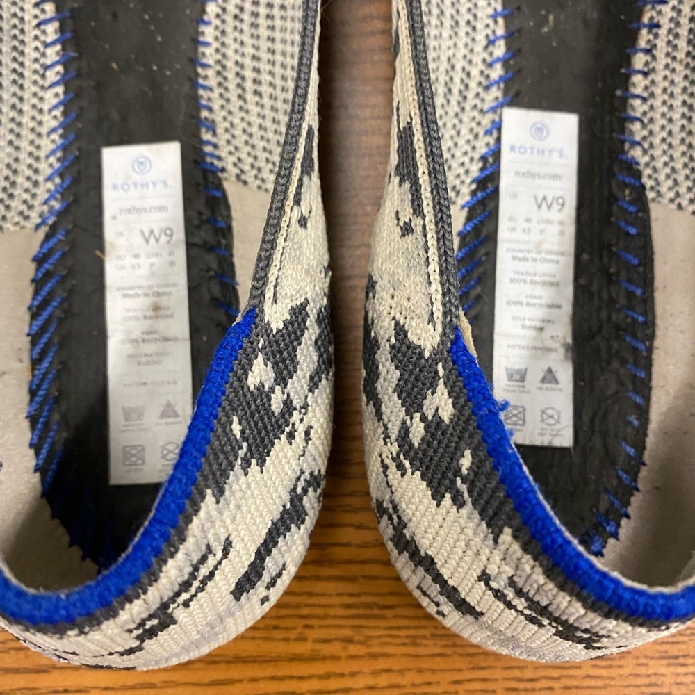 Rothy’s Ash Grey Camo Flats-Size 9 Retired Print! - Picture 9 of 13